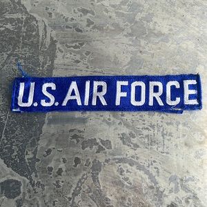 U.S. AIR FORCE blue tape patch, vintage